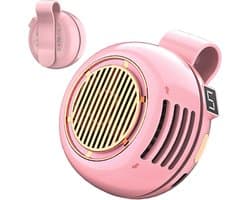 Clip Ventilator - Mini Koeler - Persoonlijke Koeling - 360 Graden Rotatie - 6.3 x 6.3 x 6.8 cm - Roze
