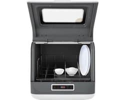 Tafelvaatwasser - Compacte machine - Keuken Gemak - 360 graden reiniging - 4-6 couverts - Wit