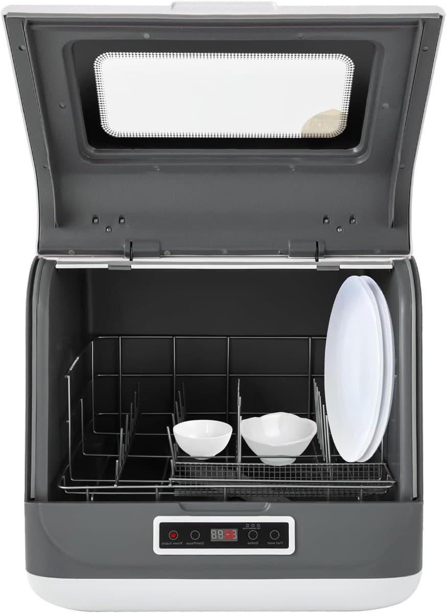 Tafelvaatwasser - Compacte machine - Keuken Gemak - 360 graden reiniging - 4-6 couverts - Wit — afbeelding 1