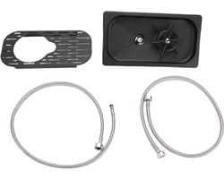 Bekerwasmachine Roestvrijstaal - Glazenspoeler Automatisch - Snel Bekers Reinigen - Hoge Waterdruk - 39x22.5x9.5 cm - Zwart