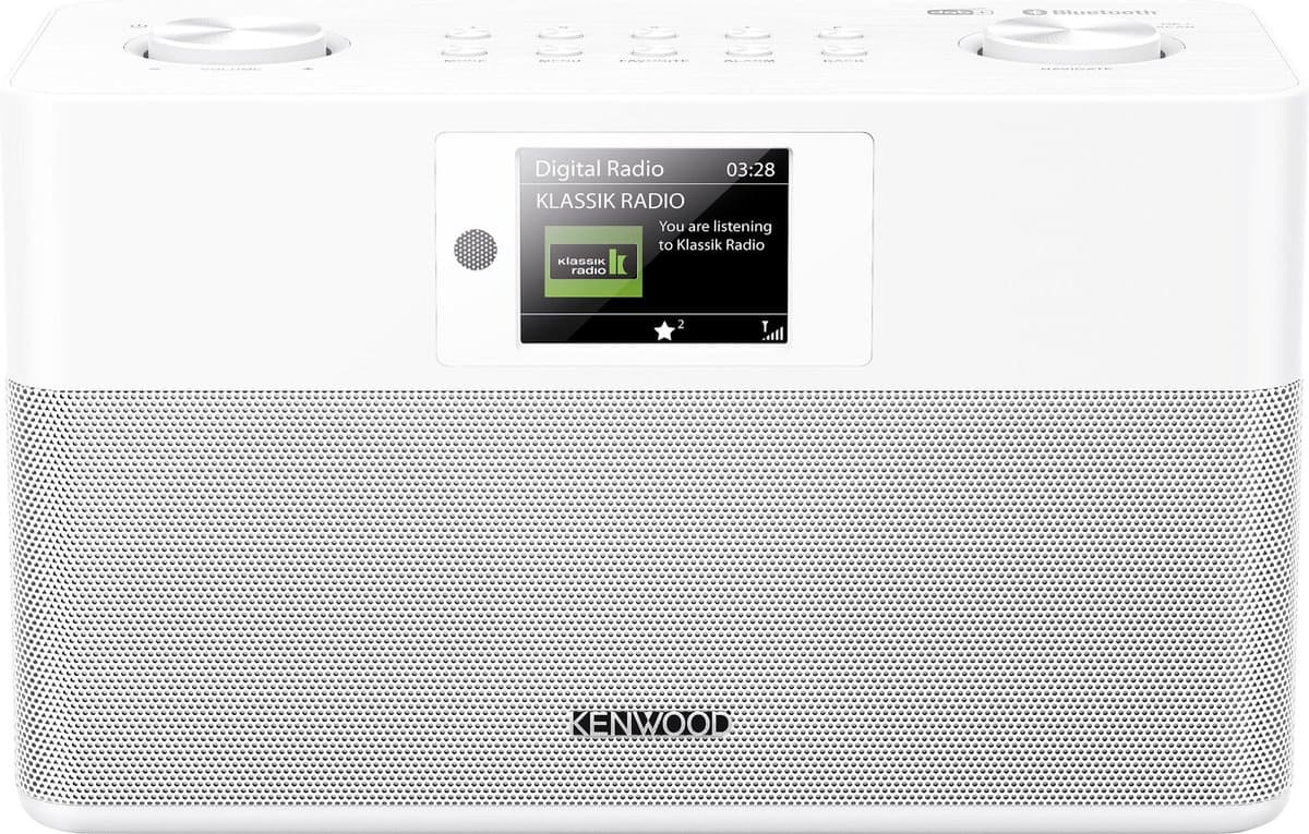 Kenwood CR-ST80DAB Compacte Stereo DAB+ Radio - Wit — afbeelding 1