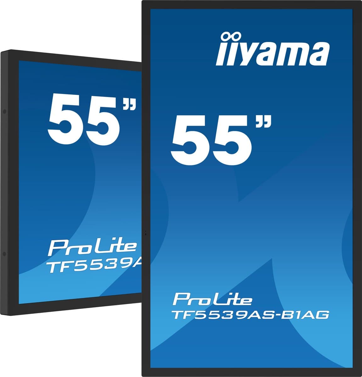 iiyama TF5539AS-B1AG beeldkrant Kiosk-ontwerp 138,7 cm (54.6") LED 435 cd/m² 4K Ultra HD Zwart Touchscreen Type processor Android 11 24/7 — afbeelding 1