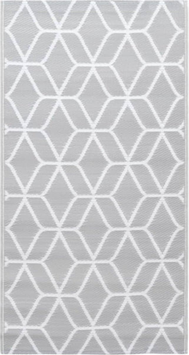 vidaXL - Buitenkleed - ARAKIL - 160x230 - cm - PP - grijs — afbeelding 1