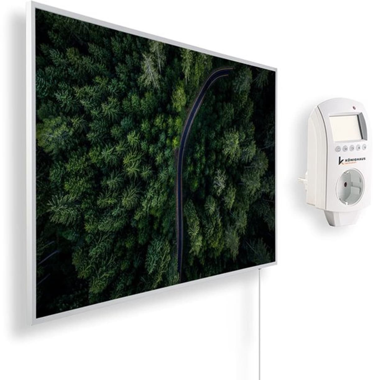 Infrarood Beeldverwarming 300 Watt - Smart Thermostaat - 50x60 cm - Elektrisch - Binnen - Duurzaam Verwarmen — afbeelding 1