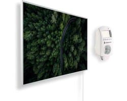 Infrarood Beeldverwarming 300 Watt - Smart Thermostaat - 50x60 cm - Elektrisch - Binnen - Duurzaam Verwarmen