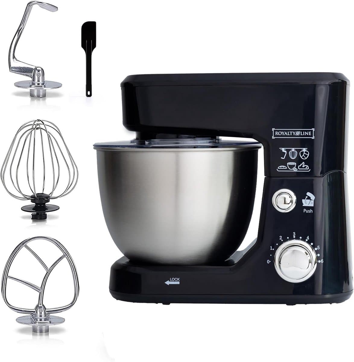 Krachtige Multifunctionele Keukenmachine 1000W met 4L RVS Kom en Accessoires — afbeelding 1