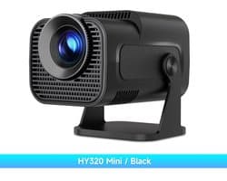 ROOTY Projector - Beamer - Draagbare projector - 4K - Mini beamer - Draaibaar - Zwart