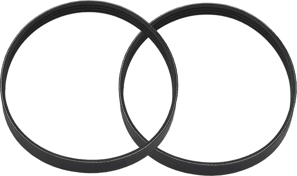 2 stuks Grasmaaier Aandrijfriemen FLY056/FL267 Compatibel met Flymo Easi Glide 300V 330 330XV 330XV Poly V Grasmaaiers Rubber Gesloten Loop Distributieriem 4PJ488 — afbeelding 1