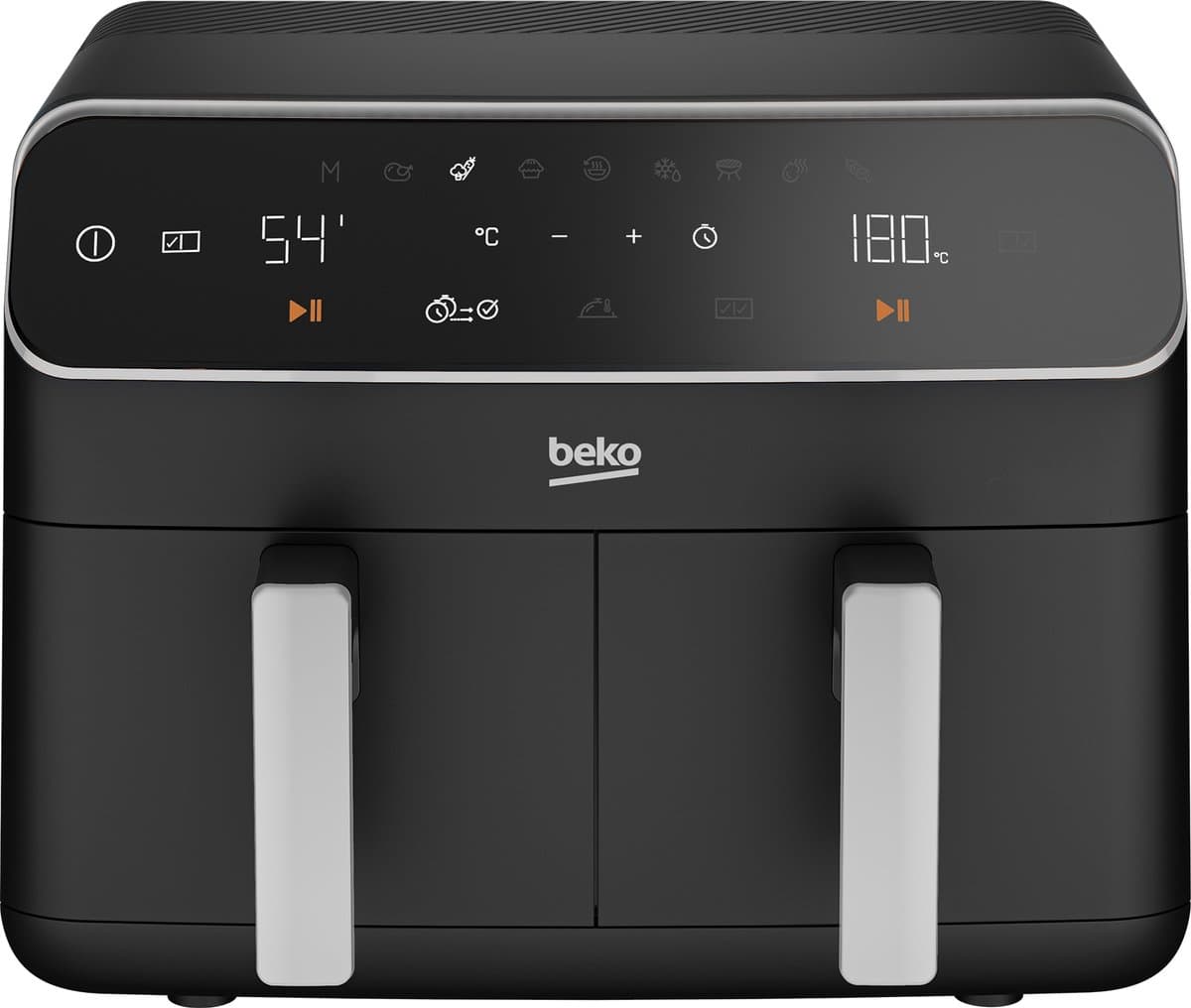 Beko FRL5388B Dubbel 4,25 l Vrijstaand 2400 W Heteluchtfriteuse Zwart — afbeelding 1