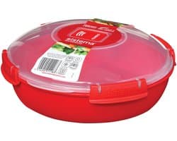 Solidchoice - Magnetron Bord 1,3 L in Rood voor Snelle Maaltijden