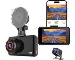 Dashcam Auto - Rijrecorder Camera - Veilig Rijden - 4K Hoge Resolutie - 3 inch IPS Scherm - Zwart