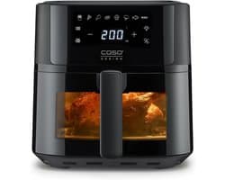 Heteluchtfriteuse - Airfryer Oven - Gezond Koken - Stille Werking - 6 Liter - Zwart