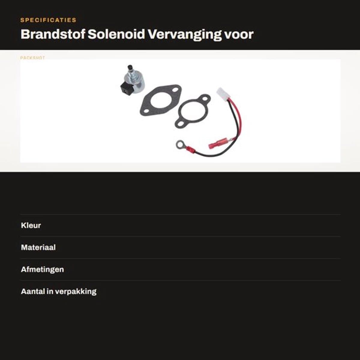 Vervanging carburateur solenoïde voor grasmaaier - 1275709 1275733S 1243502S Stx38. — afbeelding 1