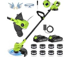 ApexArte® Grasmaaier Elektrisch - Grastrimmers met Accu - Geelgroen
