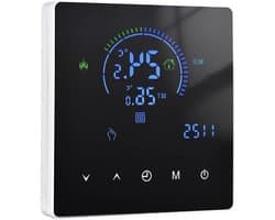 Slimme Thermostaat - Kamerthermostaat Digitale - Energie Besparen - Wekelijks Programmeerbaar - 16A - Wit