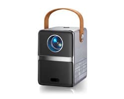 Lìon® Mini Beamer - Beamer - Projector - Zilvergrijs - 8cm x 11cm x 18cm