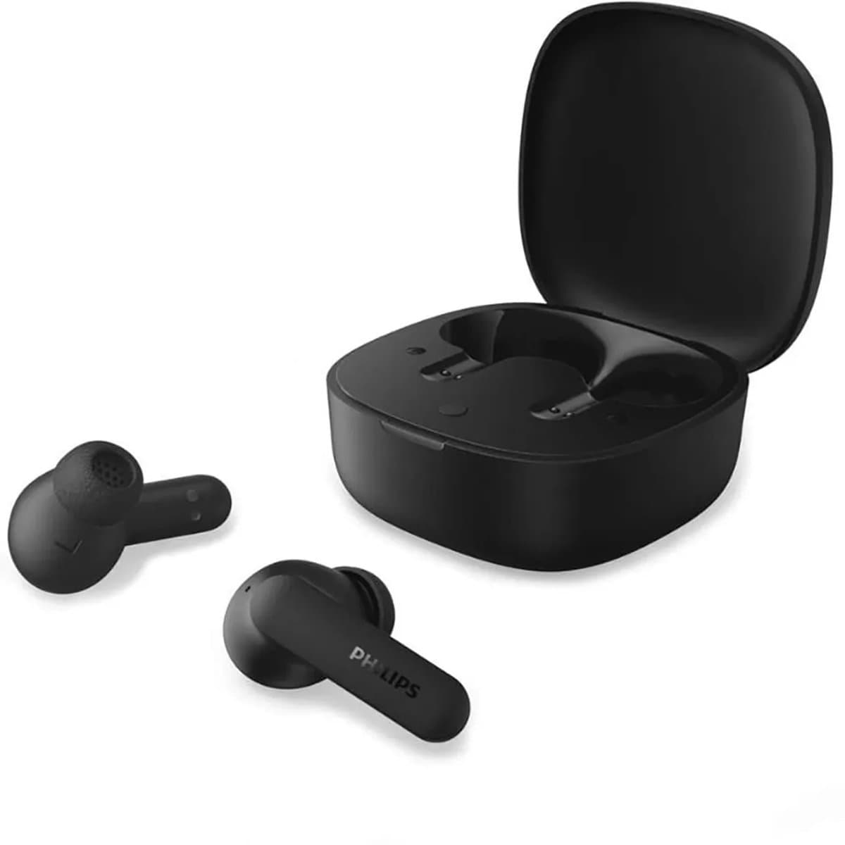 PHILIPS TAT2100BK/00 - True Wireless Oordopjes - Bluetooth 6.0 - 36 Uur Accuduur - 4 Microfoons - SecureFit Pasvorm - IPX4 - Multipoint - Zwart — afbeelding 1