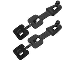 2 stuks interieurmattenclips en vloermattenbeugels vervangend onderdeel 75921-76G10 75921-76G01-000 compatibel met Suzuki Zwart