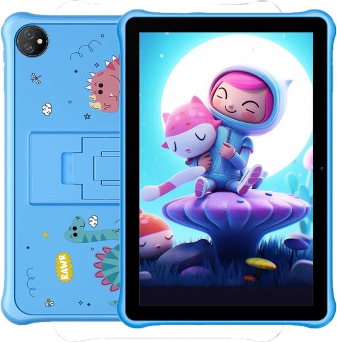 Collox Tablet Kinderen - Android 13 - 10.1 inch Display - 2GB RAM - 64GB ROM - 8MP Rear Camera - 5MP Front Camera - Batterij 5100mAh - Met blauwe bescherm hoes — afbeelding 1