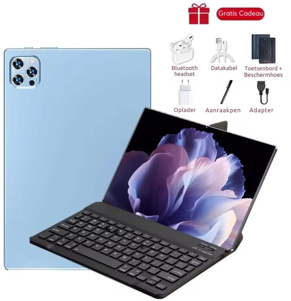 2025 Nieuwe Pad 15 Pro Tablets 16Gb 1024Gb Android 10.36 Inch 5G Dual Sim Gps Bluetooth Wifi Wps Tabletpc - Blue — afbeelding 1