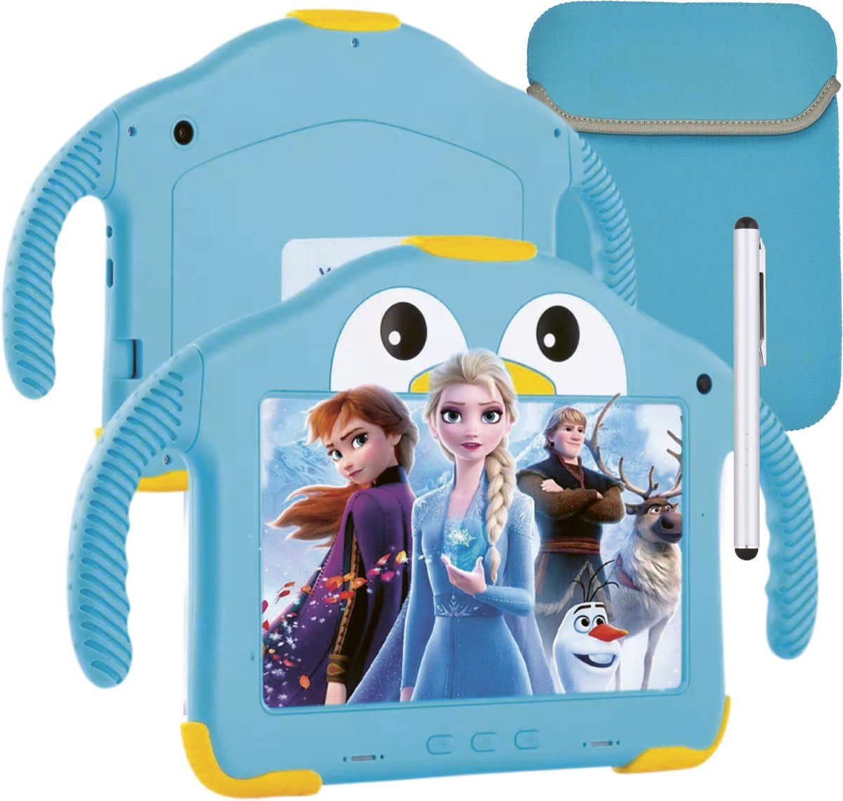 Vulpes Goods® Kids - Kindertablet - Tablet Kinderen - Ouder Control App - 100% Kids Proof - 3500 mAh - Android 10 Go - Incl. Ingebouwde Beschermhoes, Screenprotector & Oogbescherming - 32 GB - Met Touchscreen Pen- PRO versie — afbeelding 1