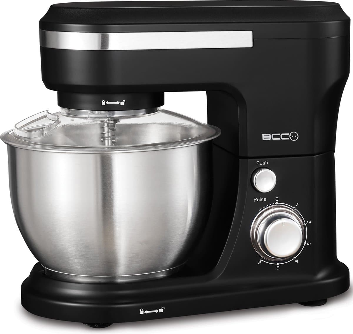 BCC KM22-01 - Keukenmachine - Zwart - Mixer met Garde, Deeghaak en Klopper — afbeelding 1