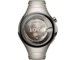 HUAWEI Watch 5 46mm Zilverkleurig | Multi-sensing X-tap technologie | Gezondheidsoverzicht in 1 tik | Titanium van luchtvaartkwaliteit | Ultra lange batterijduur modus | Compatibel met iOS & Android
