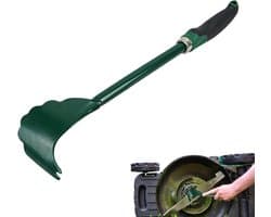 Grasmaaier Schraper - Onderhoudsborstel Dek - Gazon Onderhouden - Robuuste Schrobborstel - 40.5 cm Lengte - Grijs