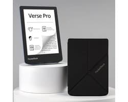 PocketBook Verse Pro e-reader Azure – 6 inch – 16 GB – waterdicht + Origami Zwart Hoesje – voordeelbundel
