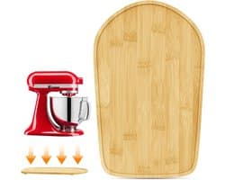 Mixer Mat - Apparaat Slider - Keukenwerk Vereenvoudigen - Soepele Verplaatsing - 34 x 21 cm - Natuurlijk