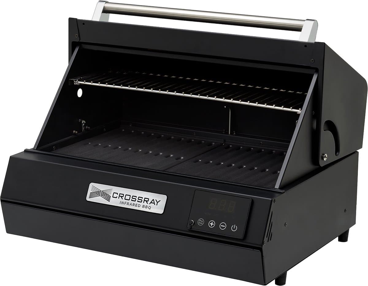 Dimplex Crossray eXtreme Infrarood Elektrische BBQ - Tafelbarbecue Elektrisch - 300°C+ - 2 Verwarmingselementen 1100 W - Elektrische Grill voor Buiten - Grillen, Braden en Garen - Zwart — afbeelding 1