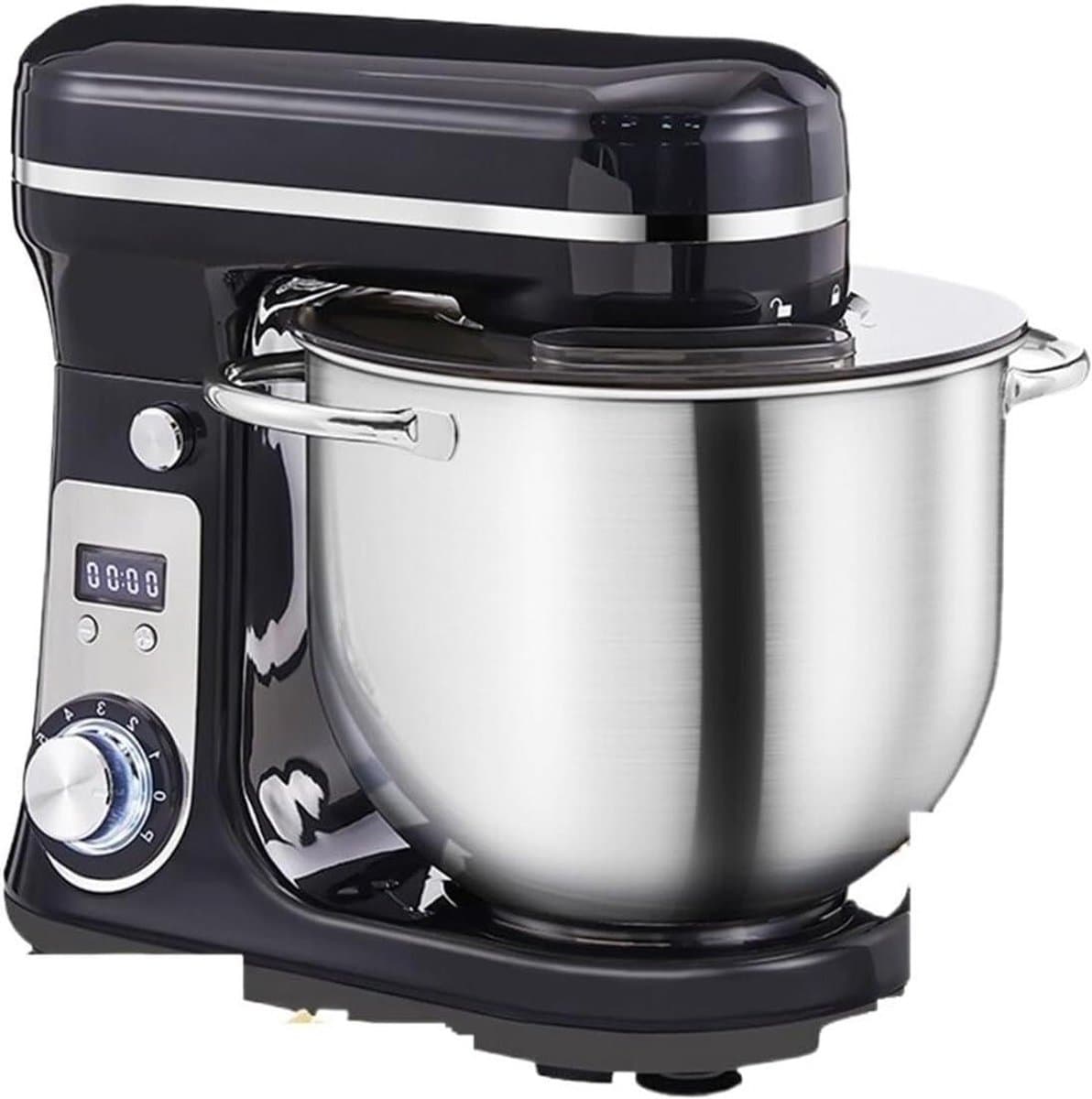 Keukenmixer - Standmixer Garde - Bakken en Koken - Krachtige Stille Motor - 6 Liter Kom - Zwart — afbeelding 1