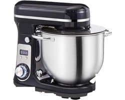 Keukenmixer - Standmixer Garde - Bakken en Koken - Krachtige Stille Motor - 6 Liter Kom - Zwart