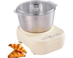 Deegmixer Keuken - Elektrische Kneedmachine - Thuis Bakken - Constante Temperatuur Fermentatie - 5L/7L Kom - Wit