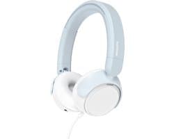 PHILIPS TAK2000BL/00 - Kinderkoptelefoon - On-Ear - Veilig luisteren tot 85 dB - Audio Share - USB-C & 3,5 mm - Opvouwbaar - Lichtblauw / Wit