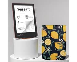 PocketBook Verse Pro e-reader Passion Red – 6 inch – 16 GB – waterdicht + Citroen / Lemon Print Hoesje – voordeelbundel