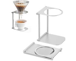 Dailygoods- Koffiestandaard Opvouwbaar - Draagbare Koffiemachinehouder - Pour-Over-Filterstandaard - Aluminiumlegering - Koffiedruppelhouder - Stabiliteit en Grip