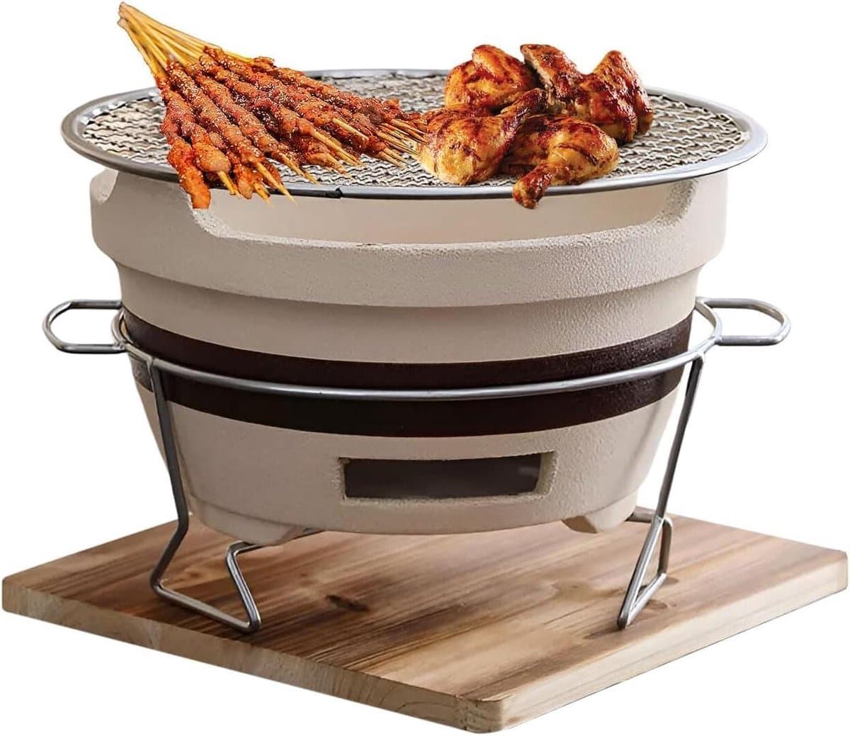 Klei Grill Fornuis - Tafel Grill - Buiten Koken - Hittebestendige Basis - Compact Ontwerp - Niet gespecificeerd — afbeelding 1