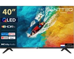 ANTTEQ AV40F5Q-Q1 - Smart TV 40 Inch (101 cm) - QLED 2K Full HD - VIDAA OS - Voice Control - Netflix, YouTube - Triple Tuner - Model 2026