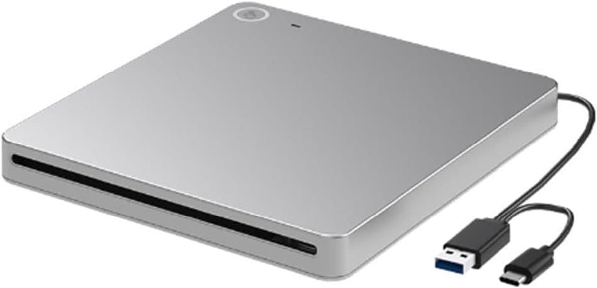 Externe Blu Ray Speler - CD DVD Drive - Media Plezier - Ultra Slim Slot-in — afbeelding 1
