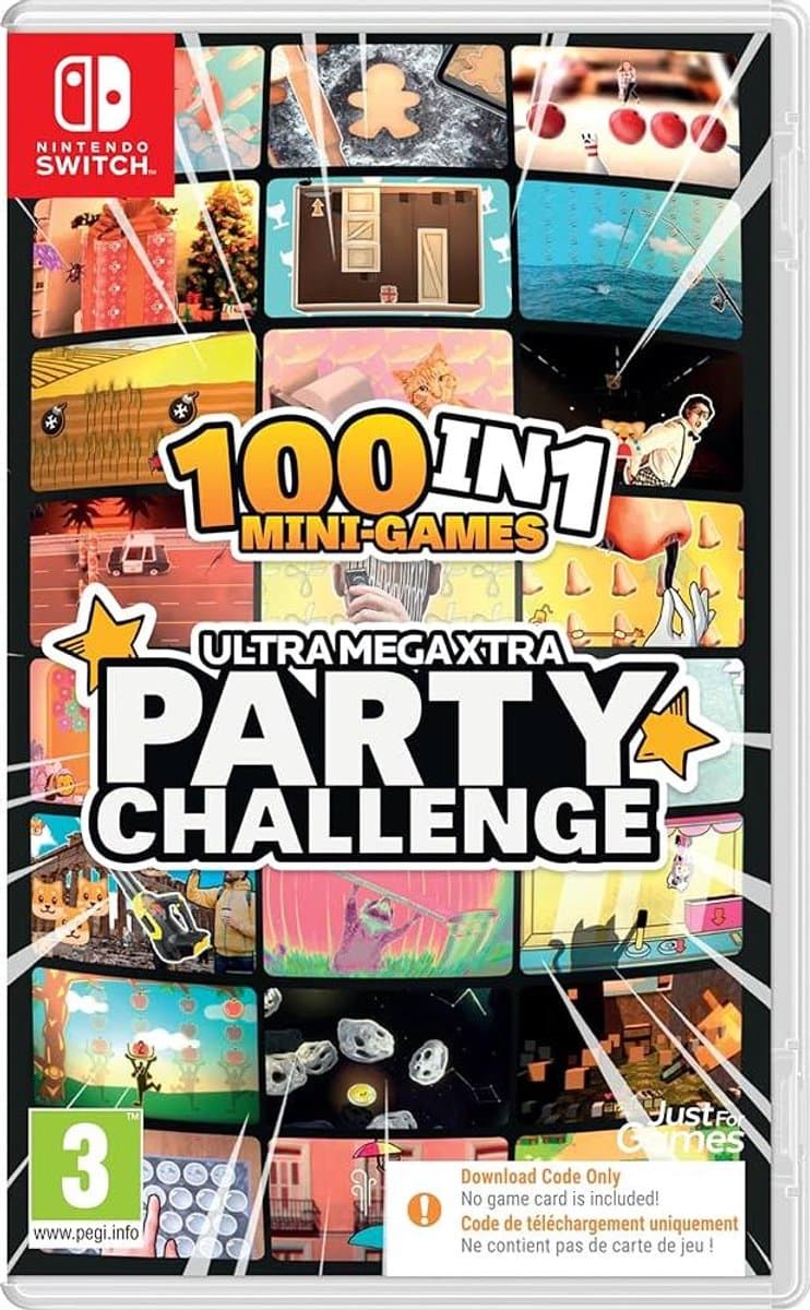 Nintendo Switch 100 in 1 Mini Games - Partyspel - Voor de gehele familie - Card in the Box — afbeelding 1