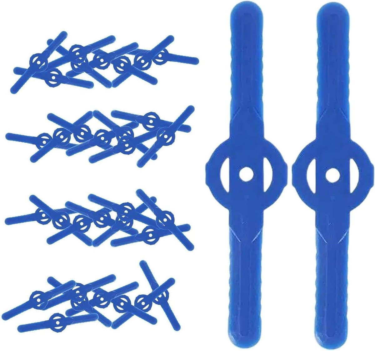 Grasmaaier Snijkop - Trimmerkoppen - Tuinonderhoud - Zware uitvoering - 100 stuks - Blauw — afbeelding 1