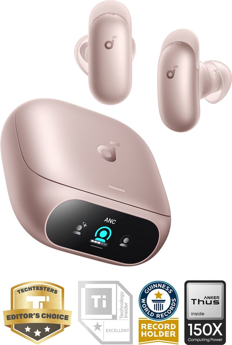 soundcore Liberty 5 Pro by Anker - Anker Thus Al Chip - Kristalheldere Gesprekken - Noise Cancelling Oordopjes - Draadloze Oordopjes - ANC Met 6 - 5 U/28 U:Speeltijd - Snelladen - Draadloos Opladen — afbeelding 1
