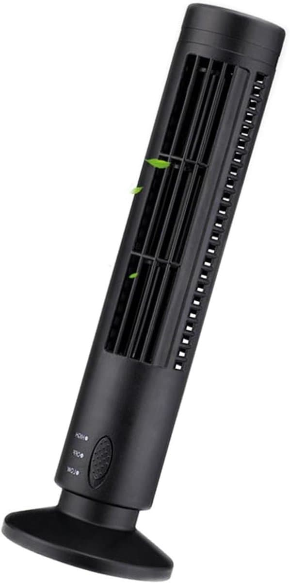 Bladloze Torenventilator - USB Ventilator - Comfortabele Koeling - Stille Circulatie - 42 inch Hoog - Zwart — afbeelding 1