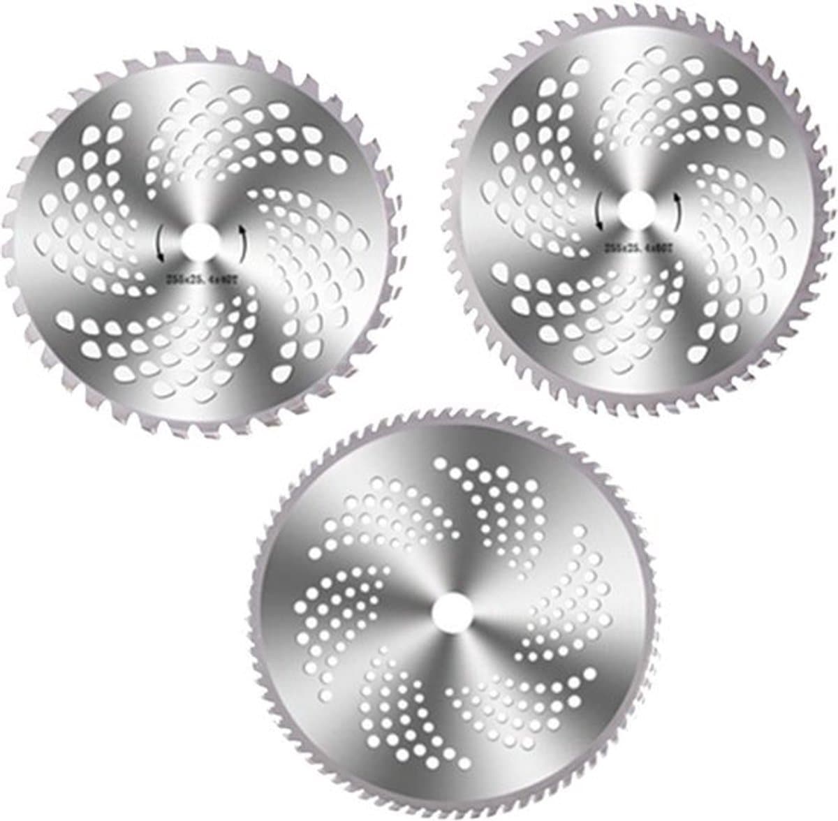Dailygoods- Grasmaaier Zaagblad Set 3 Stuks - Gelegeerd Staal — afbeelding 1