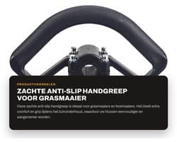 Dailygoods- Handgreep Zacht Antislip - Universele Handgreep - Dempende Grip - Kunststof - Diameter 26 mm - Voor Grasmaaier/Bosmaaier - Tuingreep