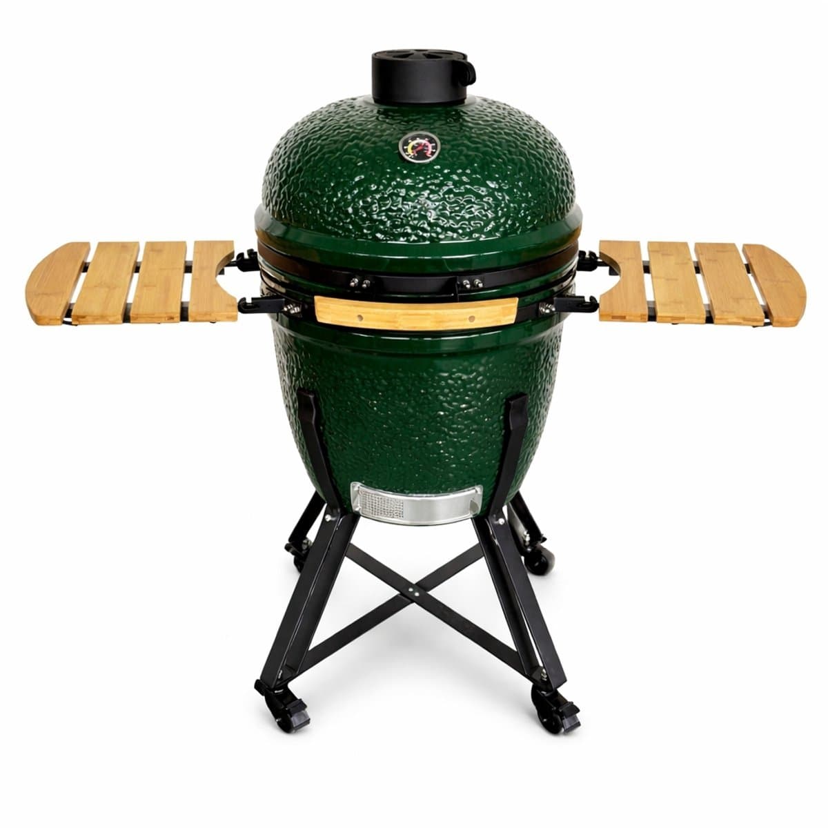 Kamado 21 Inch Large BBQ – Keramische Barbecue Groen – Multi Level Cooking System – 46 cm Grill – Compleet Pakket — afbeelding 1