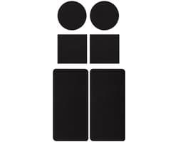 stuks zelfklevende trampolinepleisters, 3 vormen, reparatieset voor trampolinematten, reparatietape voor het repareren van scheuren of gaten in trampolinematten