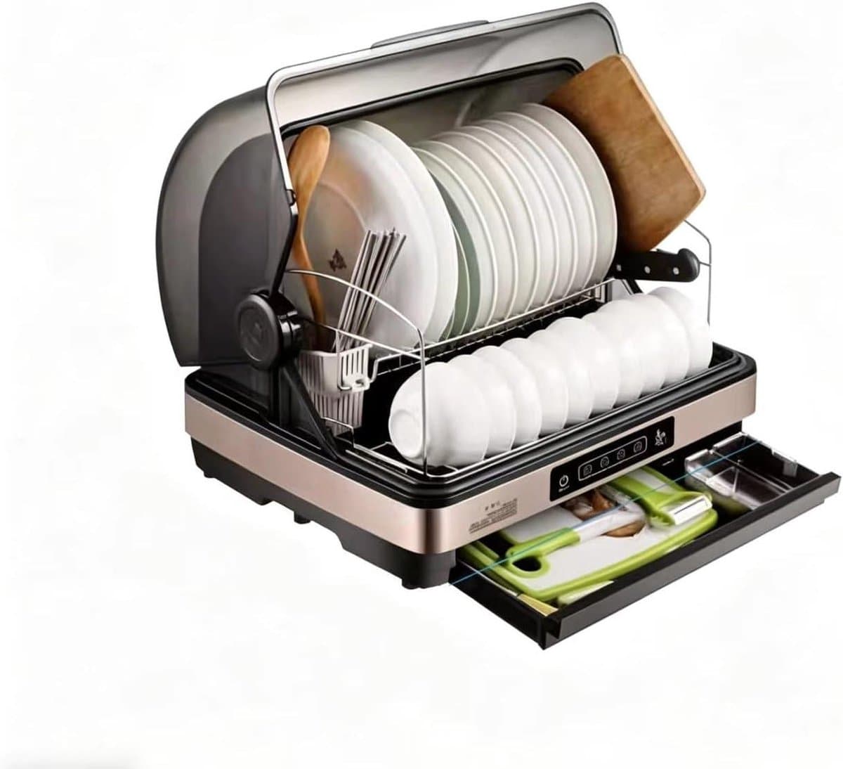 Draagbare Vaatwasser - Compacte unit - Thuisgebruik Keuken - Vijf Wasprogramma's - 42 Liter Capaciteit - Wit — afbeelding 1