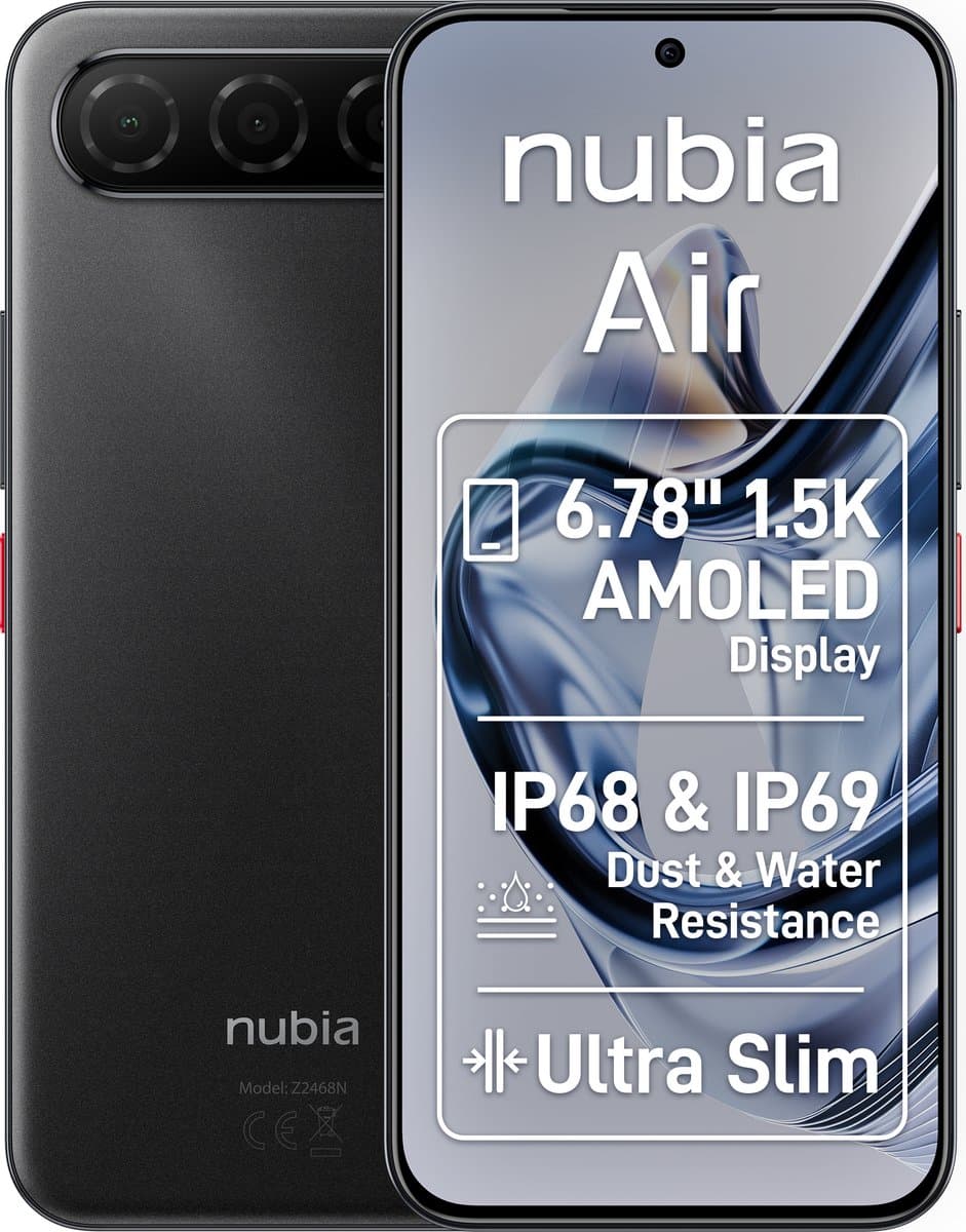 ZTE Nubia Air - 256 GB Zwart — afbeelding 1